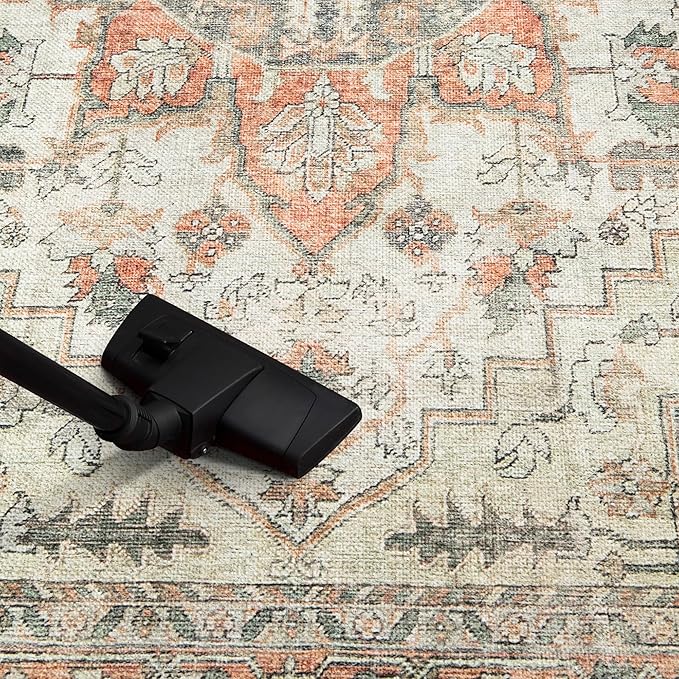 Keen Home Design 3x5 Rug - Machine Washable Entry Rug with Non-Slip Backing, Ideal for Enteryway, Kitchen, Bathroom, Laundry Room - Vintage, Easy Clean, Durable, Low Pile - (3' x 5')