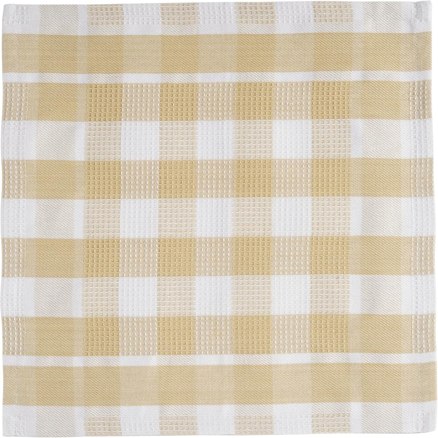 LANE LINEN 100% Cotton Dish Towels for Kitchen - 6 Pack Dish Cloths for Washing Dishes, Ultra Soft Quick Drying Kitchen Dish Cloths, Reusable Dish Rags for Washing Dishes, 12"x12" - Beige