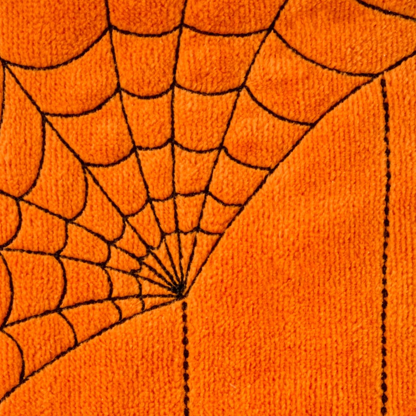 SKL Home Halloween Eek 100% Cotton Embroidered 2pc Hand Towel Set, Decorative for Bath/Kitchen/Bar & Gift, Orange