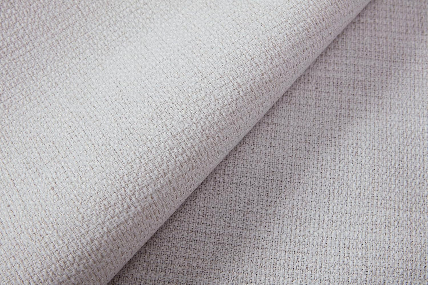 King 54" Tall Headboard Wingback Upholstered Platform Bed Frame Elegant Simplicity Textured Canvas for Bedroom Strong Wood Slats Support No Box Spring Needed Easy Assembly No Noise Ivory