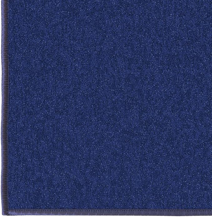 Ottomanson Hallway Runner Rug 20" x 59" Non Slip Solid Area Rugs Easy to Clean Laundry Rug Runner Durable & Pet Friendly Floor Carpet Runners for Hallways Entryway Living Room Kitchen, Navy