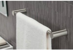Moen YB0418BN Align 18 in. Modern Single -Towel Bar, Brushed Nickel