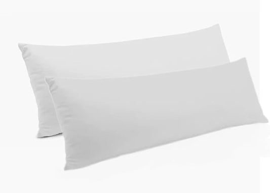 MoonRest® Synthetic Down Alternative 20x54 Square Pillow Insert Form, for Decorative Throw Pillow, Sofa, Cushions, Body and Bed - Pack of 2- Size 20” X 54”