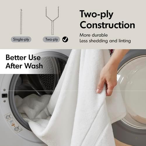 Madison Park 800GSM Bathroom Towel Set of 8 100% Cotton Bath Towel Set for Bathroom Luxurious Highly Absorbent 2 Bath Towels 2 Hand Towels 4 Washcloths Quick Dry Spa Quality Light Purple
