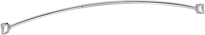Moen CSR2164CH 60-Inch to 72-Inch Permanent Mount Adjustable Curved Shower Rod, Chrome