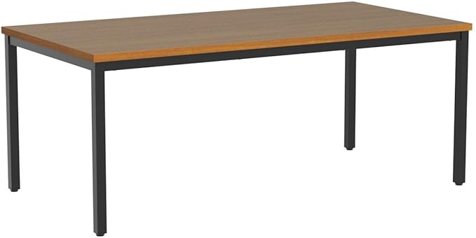 BIBOC Large Computer Desk Modern Simple Style Table 36X72 inches Office Desk Sturdy Writing Workstation Office Desk Writing for Home Office Desk Workstation Wide Metal Sturdy Frame