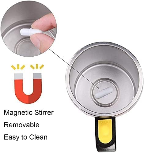 Self Stirring Mug Auto Self Mixing Stainless Steel Cup for Coffee/Tea/Hot Chocolate/Milk Mug for Office/Kitchen/Travel/Home -450ml/15oz The best gift（red）