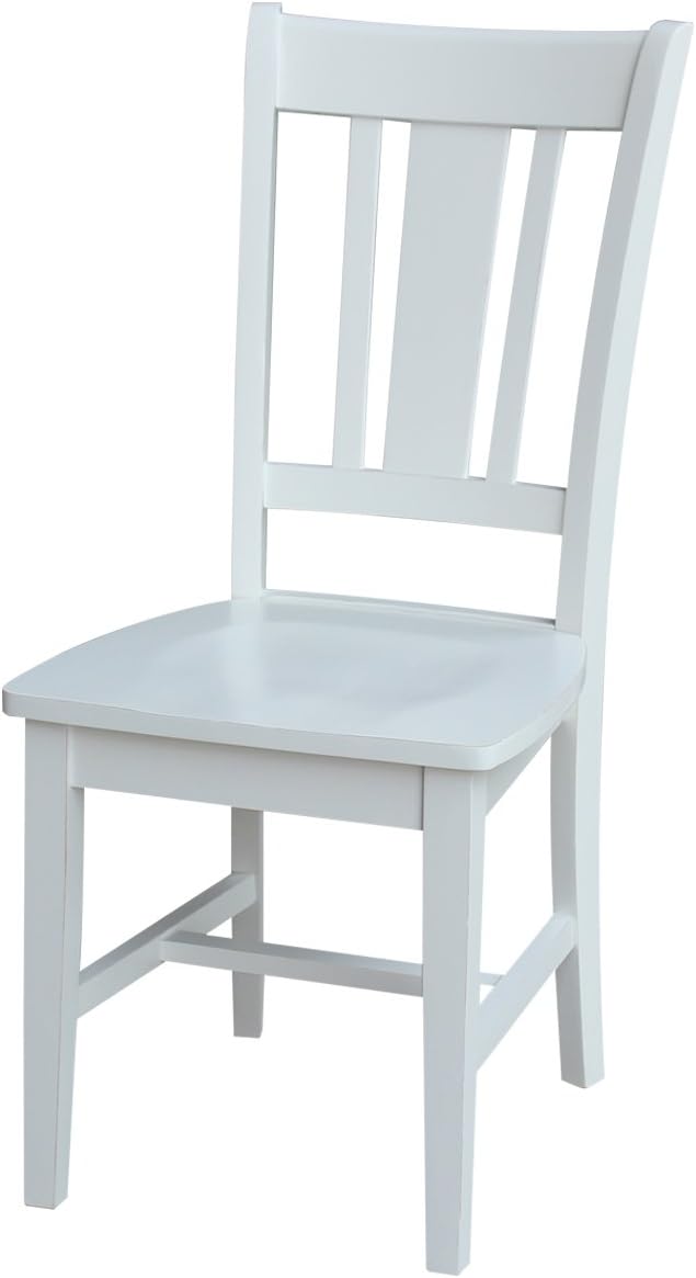 IC INTERNATIONAL CONCEPTS San Remo Splatback Chair, Elegant Dining Room Furniture, Sturdy Wooden Frame, Comfortable Seating, Easy Assembly, Perfect for Home or Office Decor
