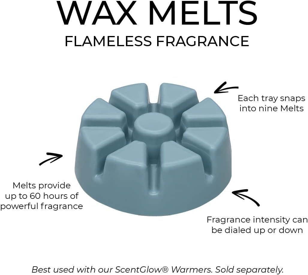PartyLite Blue Spruce Wax Melts - 9 Scented Cubes for Up to 60 Hours of Long-Lasting Fragrance | Flame-Free Home Fragrance Solution