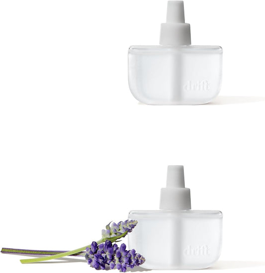 Drift Home Scent Diffuser Refills in Wild Lavender (2 Refills) - Adjustable and Long Lasting Diffuser Aroma - Clean Ingredients, Pet Safe