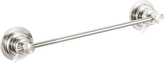 JiePai Suction Cup Towel Bar 16 Inch,Removable Vacuum Suction Towel Holder Suction Towel Rack Brushed Nickel