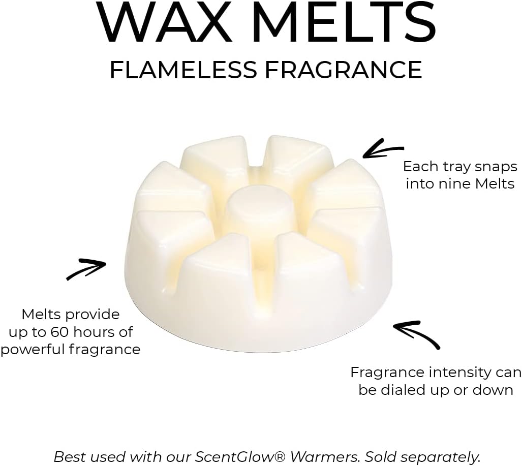 PartyLite Peppermint Snowflake Scent Plus® Melts | 60-Hour Fragrance | Peppermint & Vanilla Blend | Flameless Wax Melts