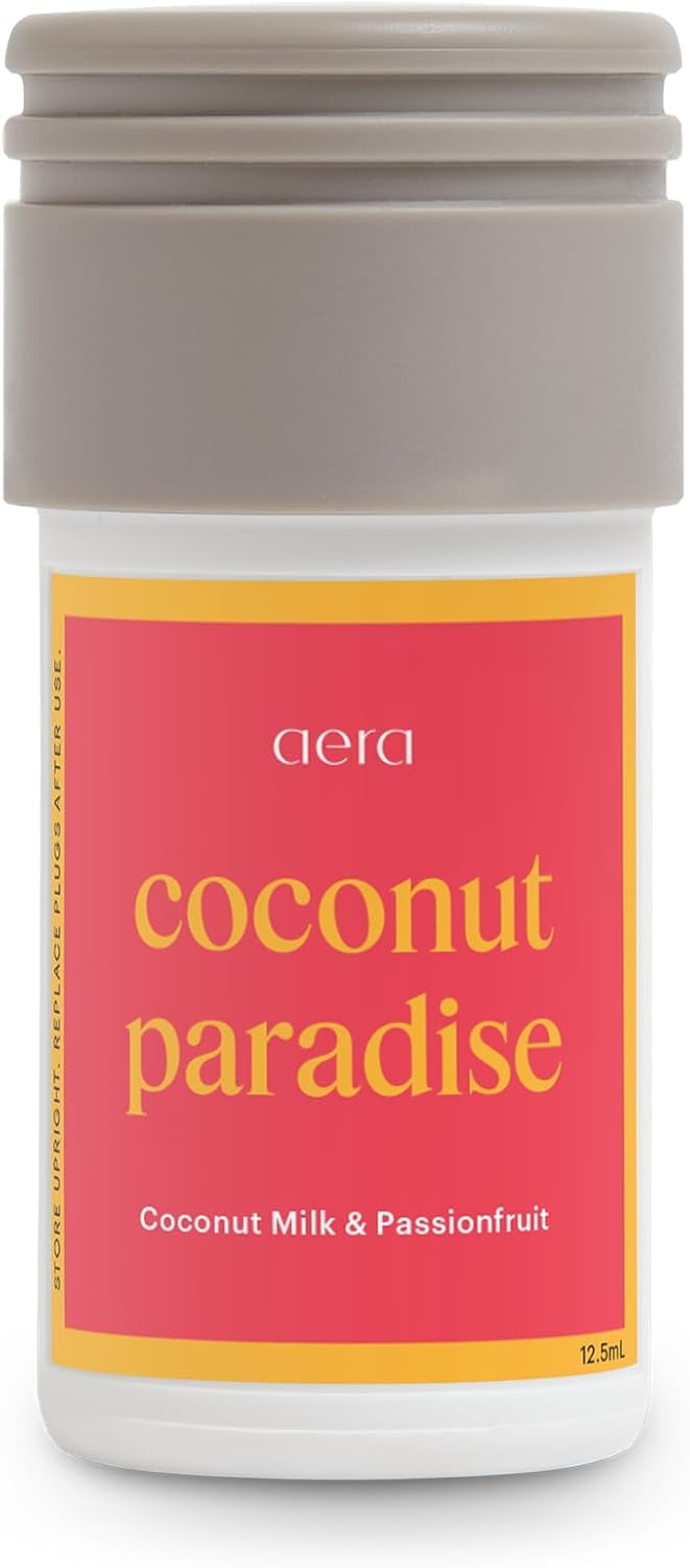 Aera Coconut Paradise Home Fragrance Scent Refill - Notes of Coconut Milk and Passionfruit - Works with Aera Mini Diffuser, Mini Scent Capsule Size