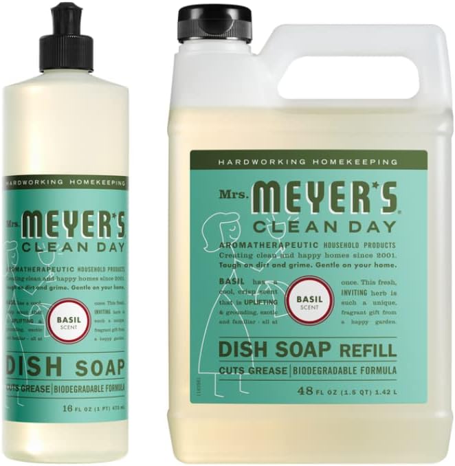 Mrs. Meyer's Dish Soap Variety Pack Scent 1 Dish Soap, 1 Dish Soap Refill, 1 CT
