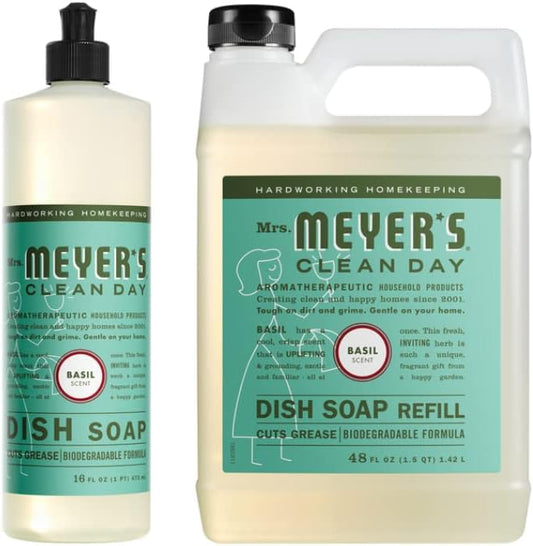 Mrs. Meyer's Dish Soap Variety Pack Scent 1 Dish Soap, 1 Dish Soap Refill, 1 CT