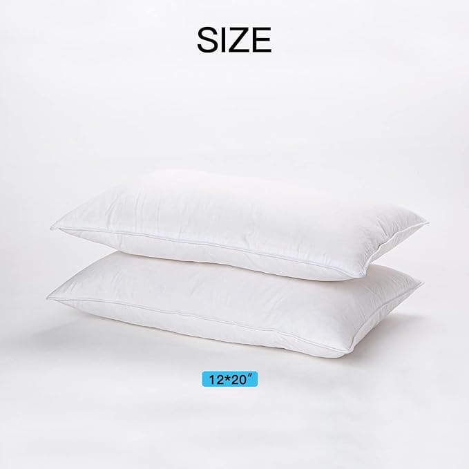 16"x16" Pillow Inserts Soft Feather Pillow Set of 2 Indoor Decorative Sofa Down Pillows Bed Pillows Couch Pillow