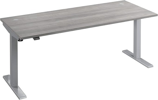 Bush Business Furniture 72-inch Electric Height Adjustable Standing Desk, Ergonomic Sit-Stand Computer Table for Home and Professional Office, Move 40 Series, Platinum Gray with Metallic Gray Base