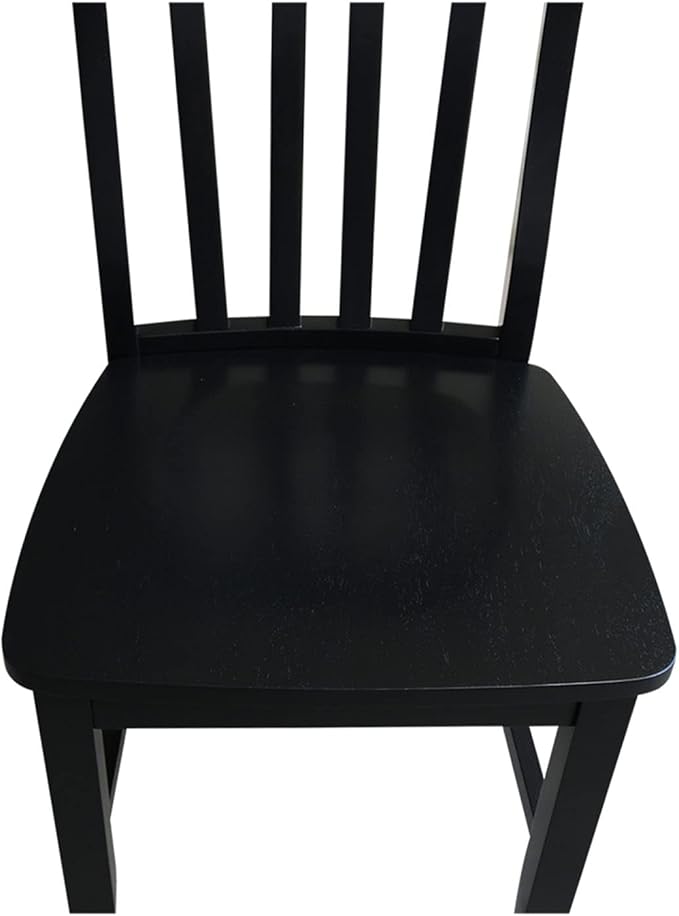 International Concepts Pair of Schoolhouse Chairs Black