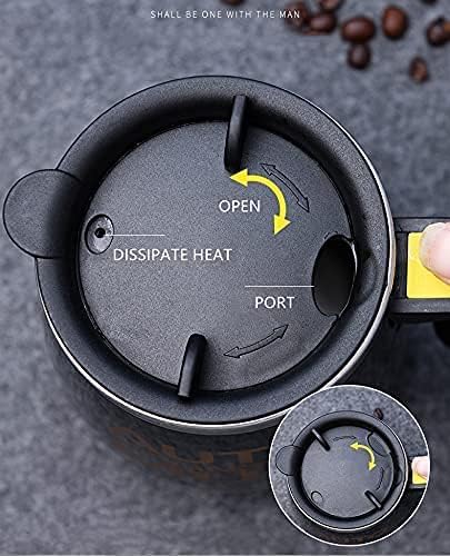 Self Stirring Mug Auto Self Mixing Stainless Steel Cup for Coffee/Tea/Hot Chocolate/Milk Mug for Office/Kitchen/Travel/Home -450ml/15oz The best gift（Emerald Green）…