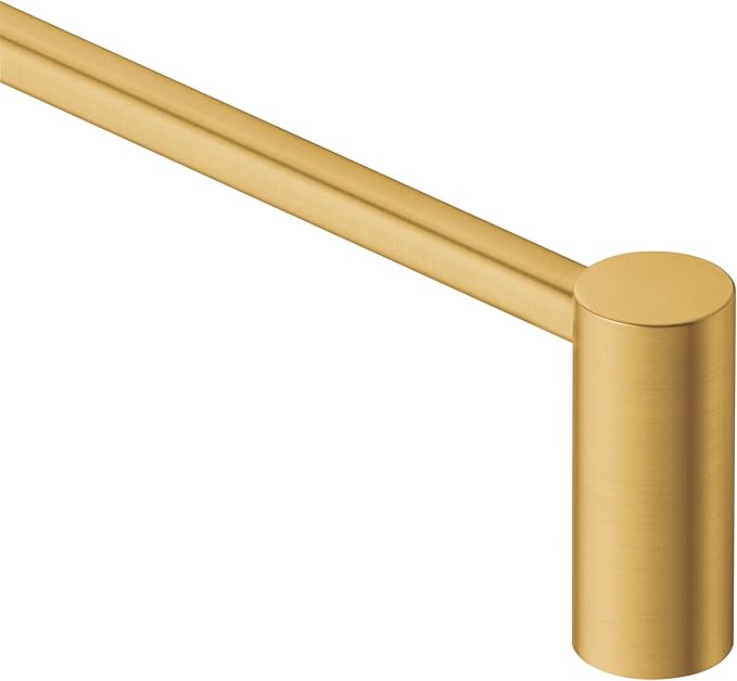 Moen Align Brushed Gold 18-Inch Modern Single -Towel Bar, YB0418BG