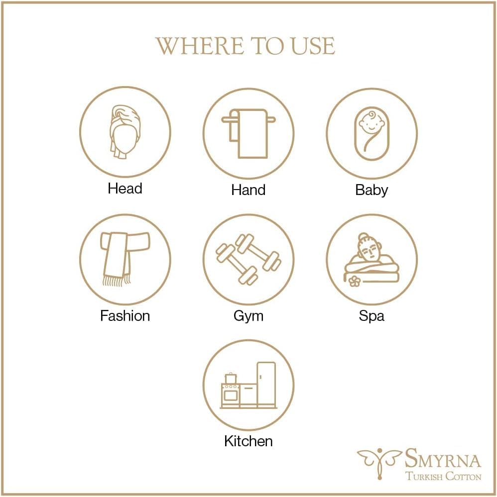 SMYRNA TURKISH COTTON Vintage Series Turkish Hand Towels, 16x40 inch, Decorative Turkish Hand Towels for Bathroom, Kitchen, Face, Hair, Tea, Yoga, Gym, Dishcloth Set of 2 (Blush Pink)