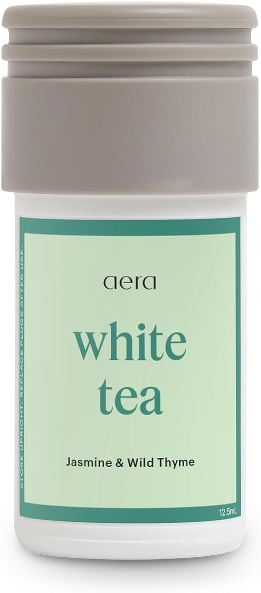 Aera Mini White Tea - Essential Oil for Home - Elegant Embrace Fragrance - Notes of White Tea, Jasmine and Thyme - Scent Refill - Capsule Size Works with Mini Diffuser