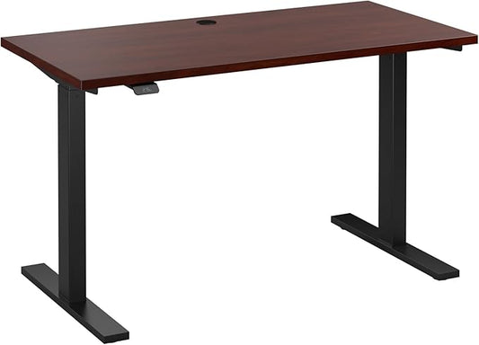 Bush Furniture Move 60 Electric Height Adjustable Desk, Ergonomic Sit-Stand Computer Table for Home and Professional Office, 48W x 24D, Hansen Cherry