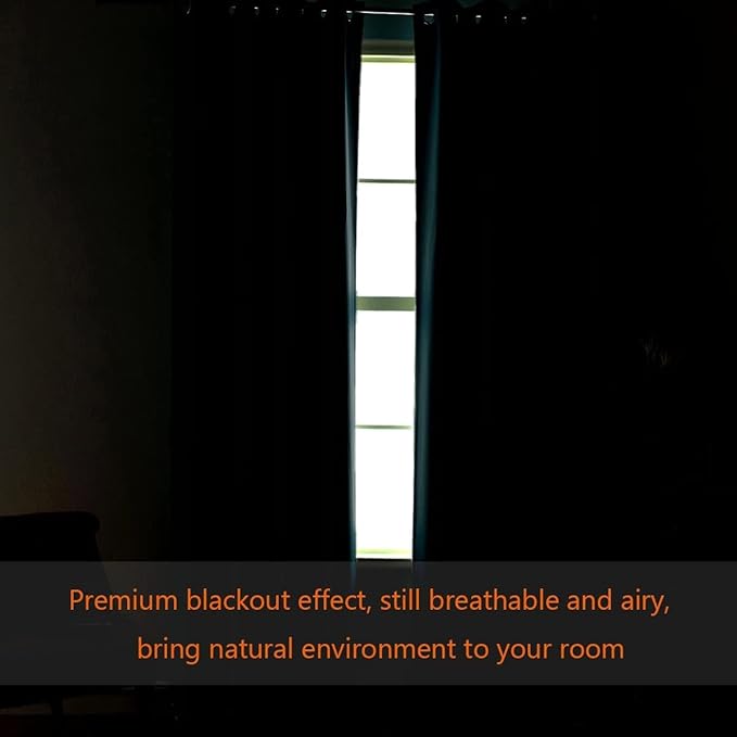 H.VERSAILTEX Blackout Curtains for Sliding Glass Door Room Divider Curtains Noise Reduce Curtain Panel Portable Window Screen Sliding Partition, W120 x L96 inches/8' Tall by 10' Wide, Dove Gray