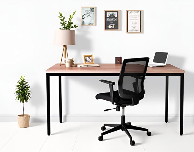 Modern 48 Inch Computer Desk for Home Office - Sleek and Sturdy, Ideal for Work and Study, Multi-Purpose Table for Writing, Dining, and Workstation, Suitable for Office and Home Office Use