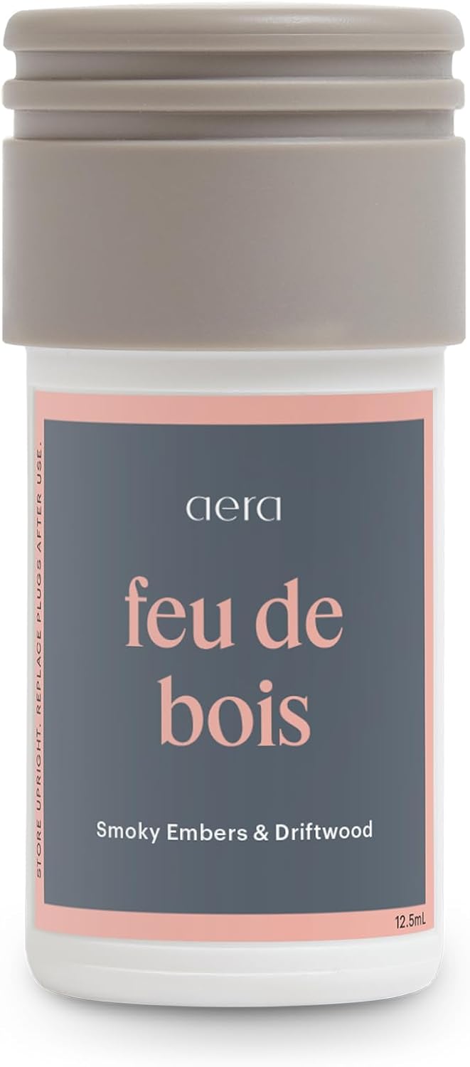 Aera Mini Feu de Bois - Essential Oil for Home - Wood Burning Fragrance - Notes of Smokey Embers and Driftwood - Scent Refill - Capsule Size Works with Mini Diffuser
