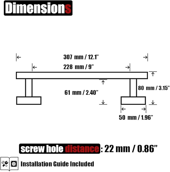 JQK Bathroom Towel Bar, Brushed Gold 12 Inch 304 Stainless Steel Thicken 0.8mm Towel Rack, Towel Holder Wall Mount, Useable Length 9 Inch TB110L9-BG