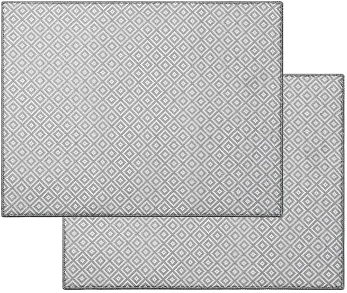 Dish Drying Mat 15"x20" – Ultra Absorbent Microfiber Kitchen Counter Mat, Fast-Dry Dish Pad for Dishes, dish drying mats for kitchen counter, Soft & Durable (Elegant Grey, Large)