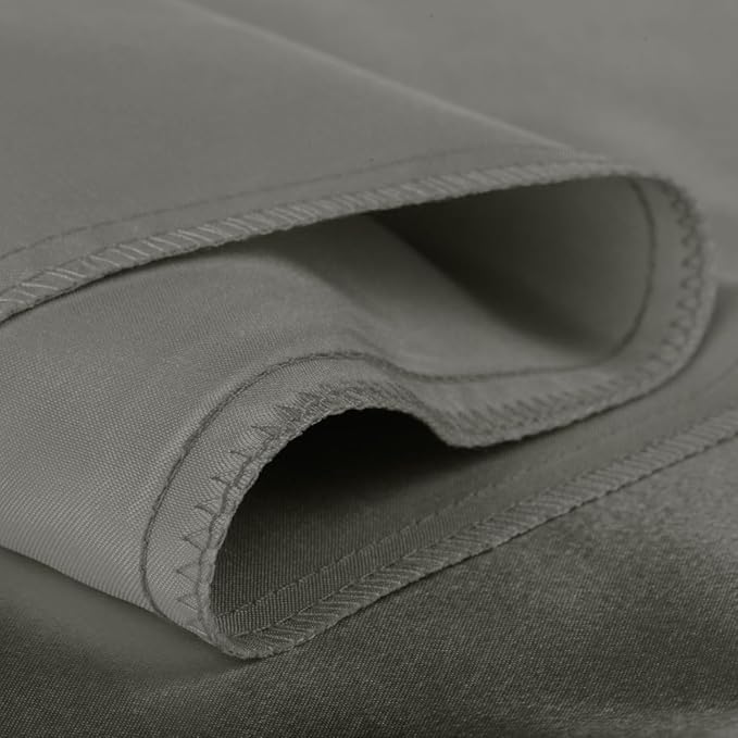 Satin Pillowcase with Zipper, for Hair and Skin Care, Feels Soft and Cool Like a Silk Pillowcase, Satin Pillow Cases 2 Pack, Slik Pillow Cover, Dark Grey - Queen Size