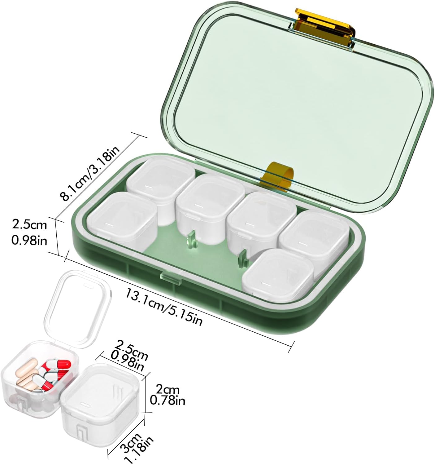 3-Tier Medicine Organizer - Portable Medicine Cabinet with Plastic Handle, Multipurpose Medical Box with Pill Box, Empty First Aid Kit for Home