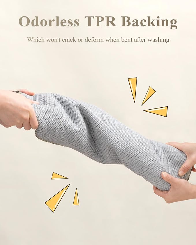 hicorfe Kitchen Rugs and Mats,Kitchen Mats for Floor,24"x35" Non Slip Runner Rug,Absorbent Resist Dirt Comfort Standing Mat Machine Washable for Entryway,Hallway,Front of Sink(Beige)