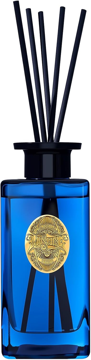 M&SENSE 10.14 oz Large Reed Diffuser Set | Ocean Escape Scent Oil Diffuser with Sticks | Hotel Collection Non-Toxic Essential Oil |for Bedroom Bathroom Living Room