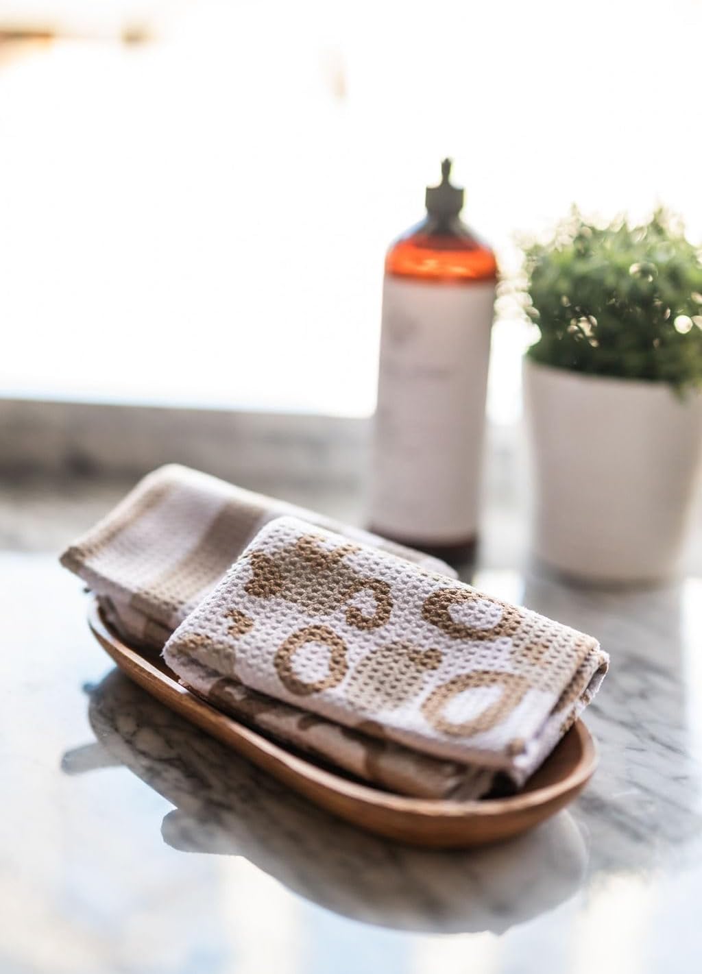 || 2 Pack Double Sided || Waffle Weave Microfiber || Tea Towels || Highly Absorbent || Hanging Loop || Dish Cloths || Modern || Designer Prints || Double Sided || Cheetah & Stripes