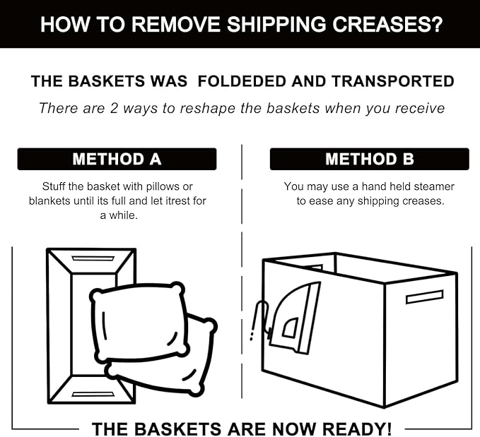 OIAHOMY 95L Blanket Basket, 24”x17”x14”, Large Woven Baskets for Storage, Nursery Cotton Rope Basket with Handle, Living Room, Nursery, Bedroom,Toy Baskets Organizer Bins, Grey & White