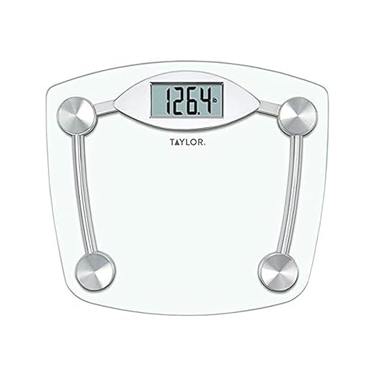 Taylor Precision Products 7506 Digital Scale, Chrome/Glass, iphone, 1 Count