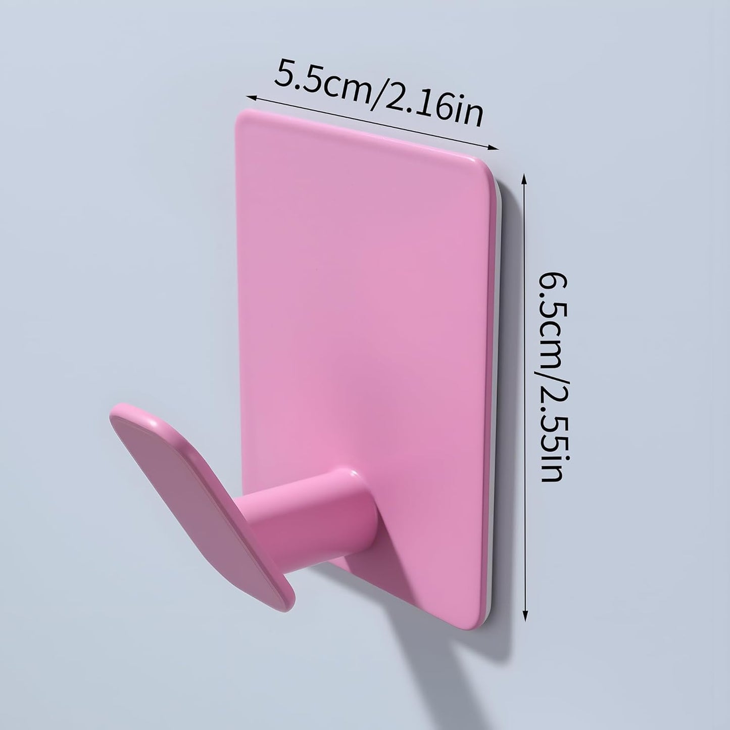 DELITON Light Pink Wall Decor Hooks, Stainless Steel Towel Hooks for Bathrooms Kitchen Kids Room Heavy Duty, 4 Pack