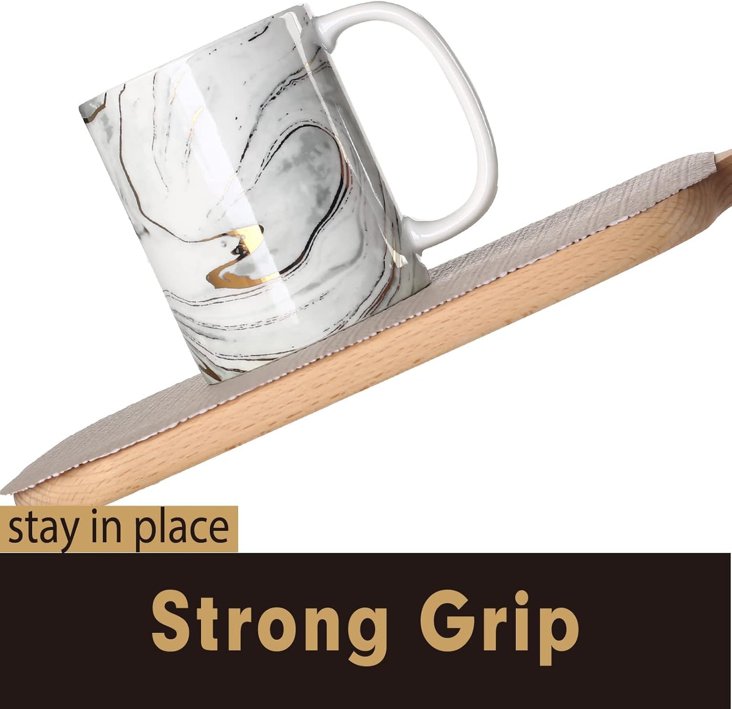 Premium Drawer and Shelf Liner for Cabinet, Non Adhesive Liner for Kitchen, Strong Grip Non Slip Shelf Liners for Kitchen Cabinets, Storage, Drawers, Shelves, Kitchenware and Tableware (Beige)