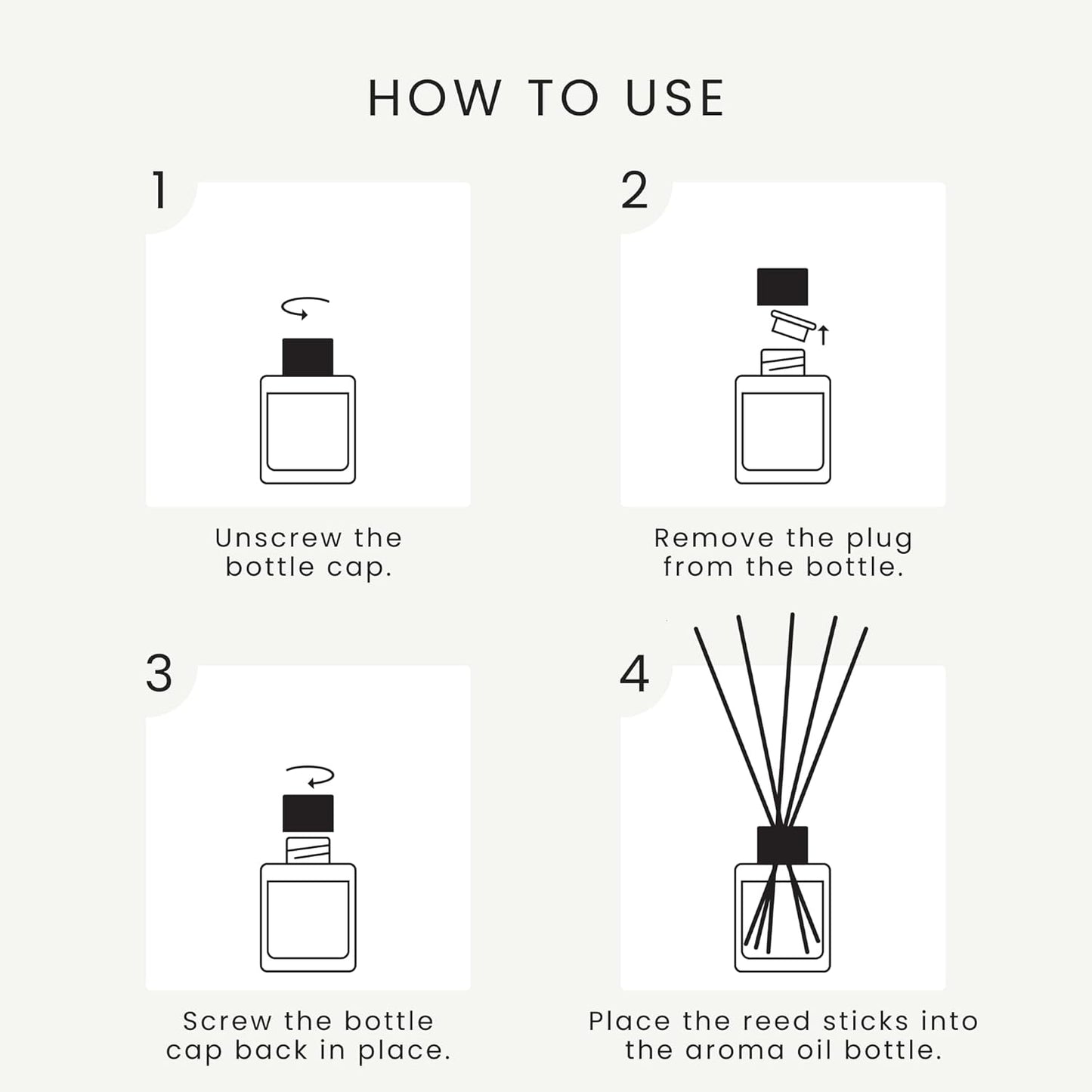 White Tea Reed Diffuser for Home - Luxury Decorative Scent Diffuser with Premium Fiber Reeds for Lasting Gentle Dispersal - Natural, Toxin-Free Aroma Inspired by a Tranquil Spa