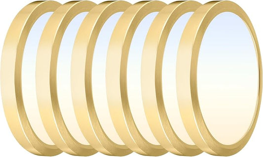 Hlite 6pack 9 Inch Flush Mount LED Ceiling Light Fixture,18W 1800LM Super Slim Light Fixtures Ceiling Mount 3000K/4000K/5000K 3CCT Selectable,Light Fixtures for Kitchen,Bedroom (Gold)