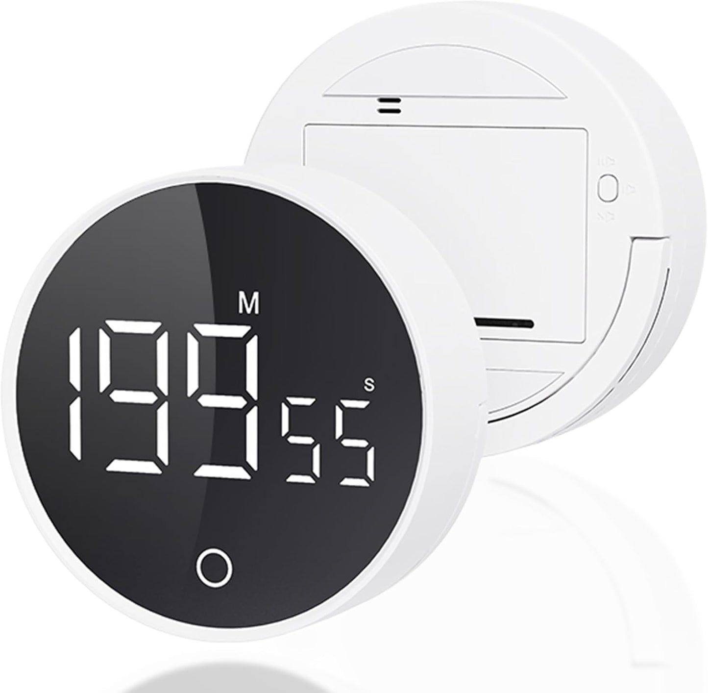 Digital Kitchen Timers, Visual timers Magnetic Countdown Countup Timer Large LED 200 Minutes Display Volume Adjustable for Cooking Fitness Studying, Easy for Kids and Seniors