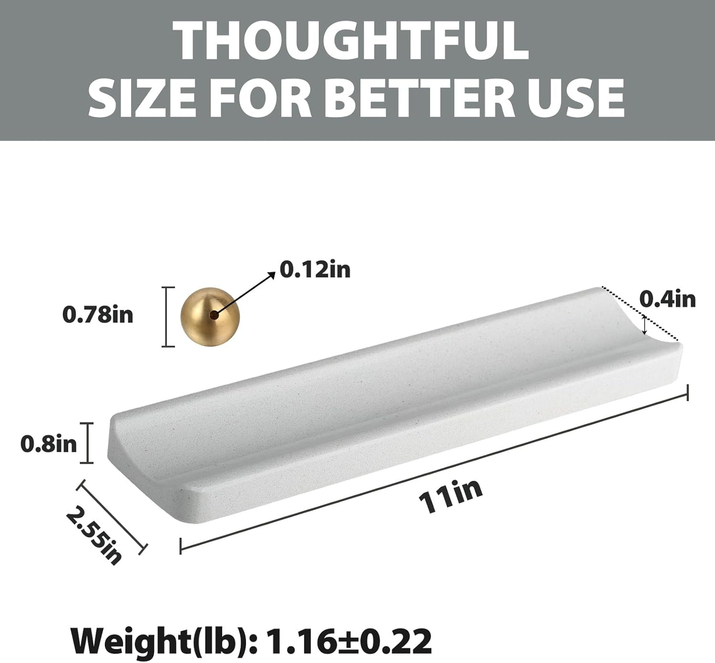 Koville Italian Quarella Engineered Marble Incense Holder, Incense Holders for Sticks, Sturdy Incense Burner Ideal for Meditation and Relaxing, Easy to Clean(Ariete Quarella)