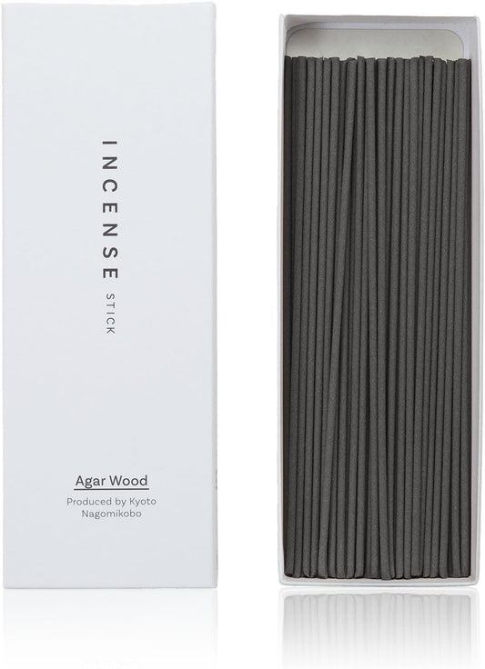 Kyoto Agarwood Incense Sticks - Japanese Temple Aroma, Ideal for Relaxation & Meditation, Approx. 60 Sticks (0.44 Pounds) - Premium Quality Incense for Spiritual & Home Use Nagomikobo