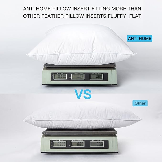 14"x24" Pillow Inserts Soft Feather Pillow Set of 2 Indoor Decorative Sofa Down Pillows Bed Pillows Couch Pillow