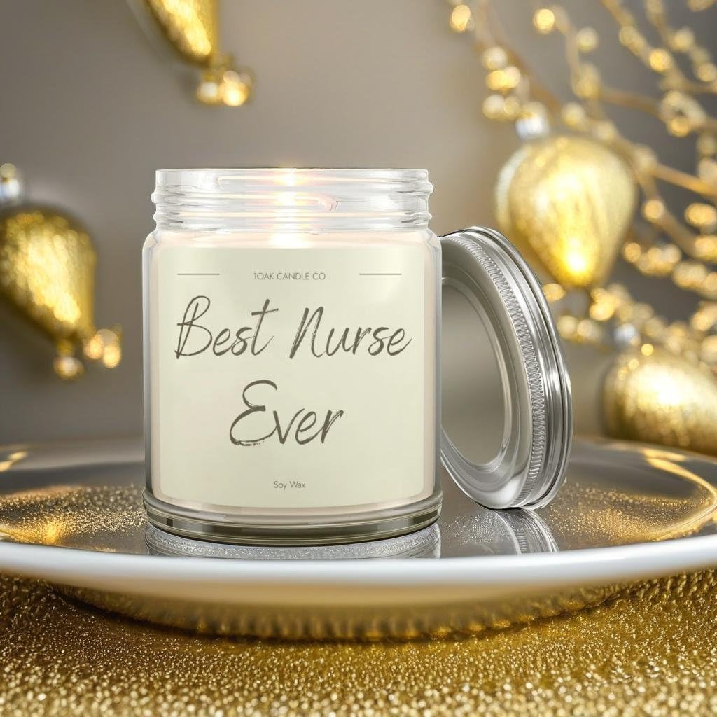 1OAK Vanilla Scented Nurse Candle - Best Nurse Gifts for Women, Men - RN Graduation Gift