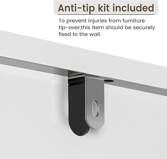 Over The Toilet Storage Cabinet, Bathroom Organizer Over Toilet with Double Doors and Soft Hinges Above Toilet Bathroom Storage Shelf Over The Toilet Storage (Gray)