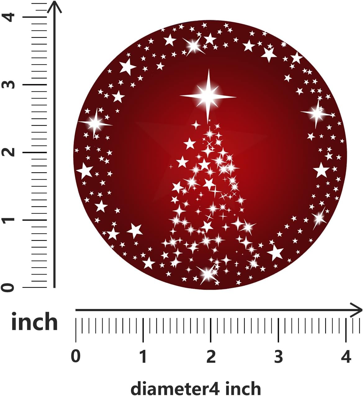 Silver Star Christmas Tree with Holiday Red Background Christmas Coasters Absorbent Ceramic Drink Coasters for Xmas Decor Soft Coasters Set of 4 Good White Elephant Gifts for Adults